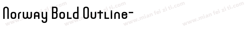 Norway Bold Outline字体转换